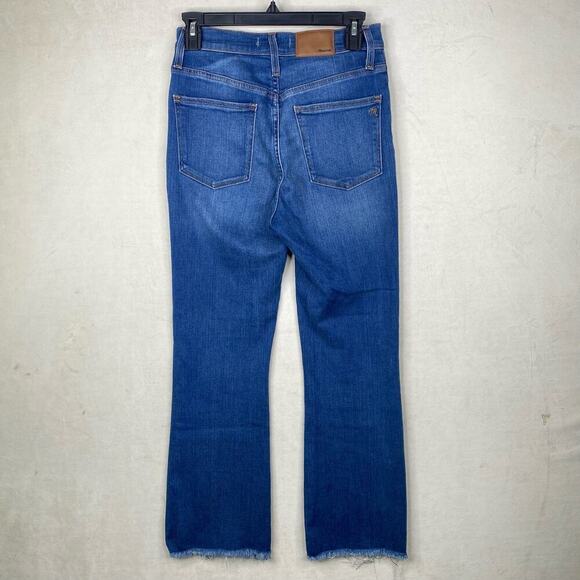 Madewell Light Blue Cali Demi-Boot Jeans in Marco Wash High-Rise Stretch 26 - Picture 7 of 8
